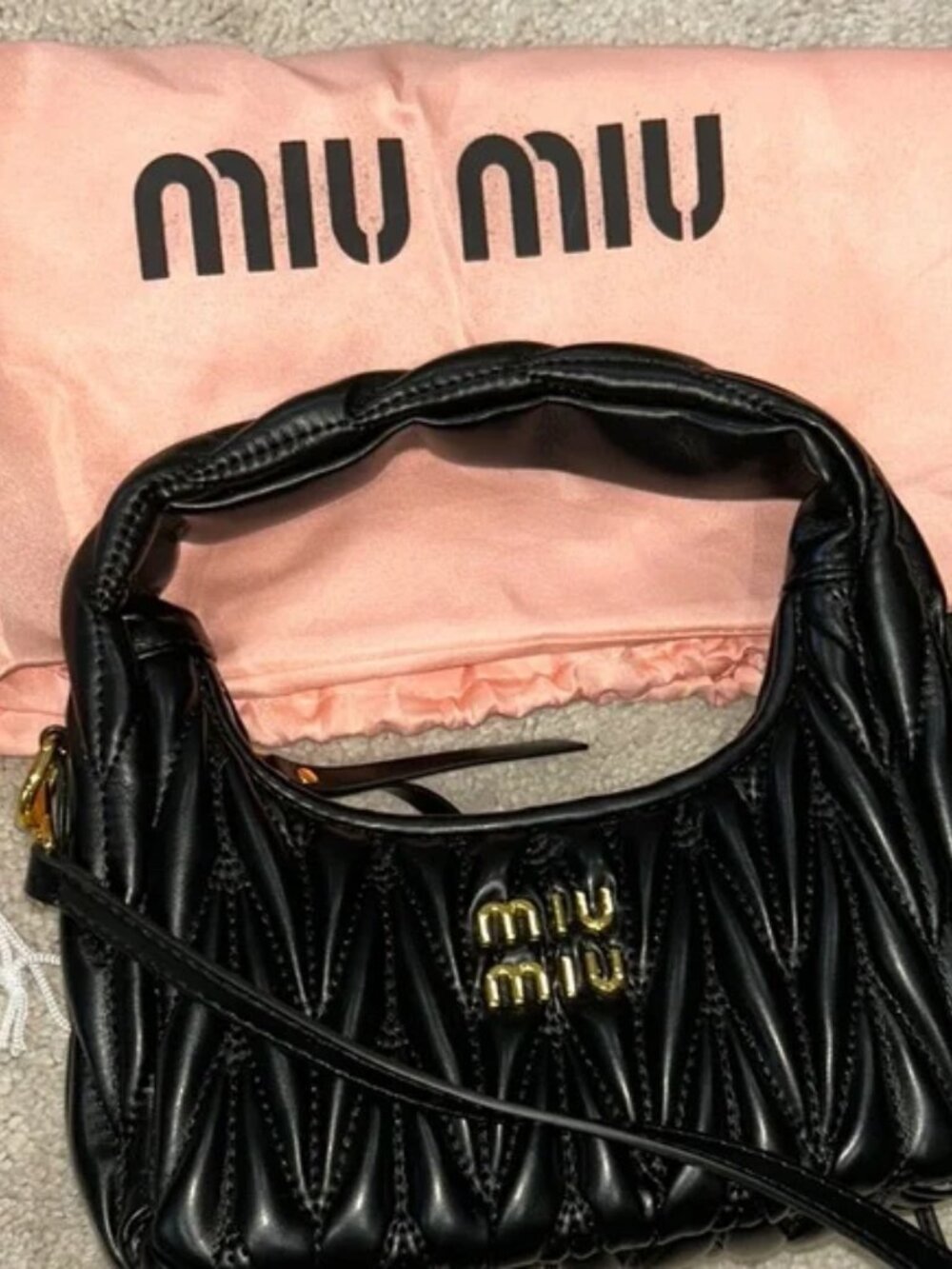 Miu Miu Arcadie Matelassé Nappa handBag